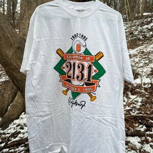 Vintage 1995 Cal Ripken Jr 2131 Baltimore Orioles Men's XL T-Shirt Oneita MLB